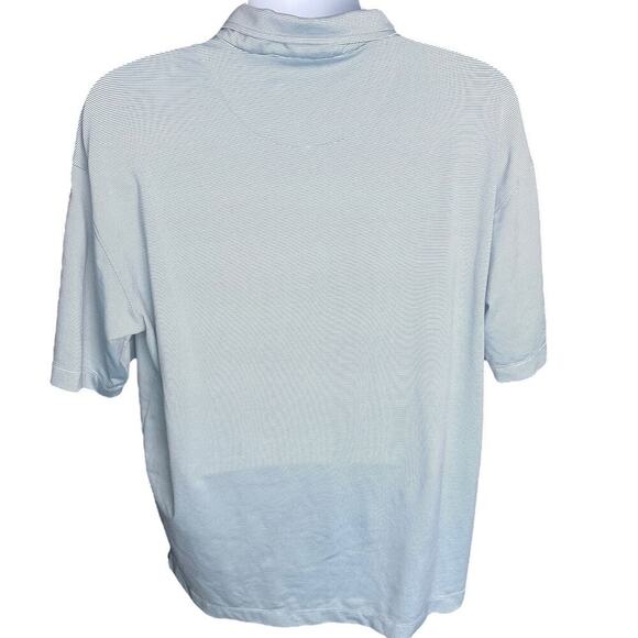 Nike Golf Blue Gray Striped Polo Sz XL - Picture 3 of 8
